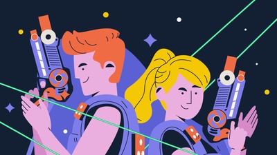 Dostupné z: https://www.magnific.com/free-vector/flat-design-laser-tag-illustration_28174248.htm#fromView=search&page=1&position=5&uuid=c745b86d-6004-4dc9-adbb-8c1cce399268&query=laser+game